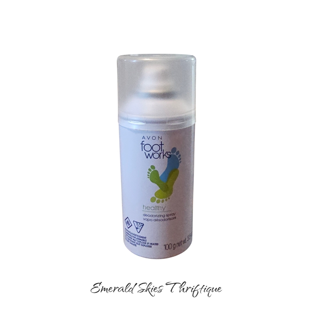 AVON Foot Works Healthy Deodorizing Spray (3.5 fl oz) ~ NEW. New old stock